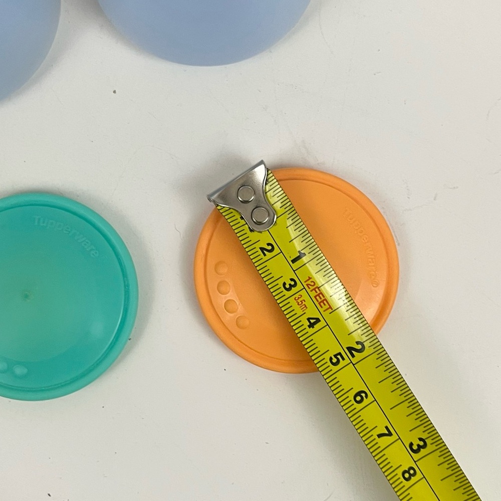 Vintage Tupperware Impressions Salt and Pepper Shakers Green Orange Blue Set - Picture 12 of 16